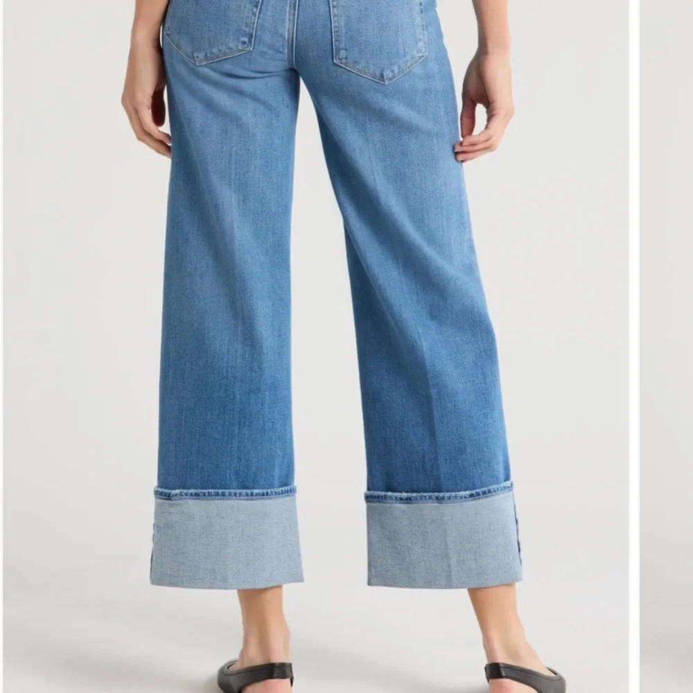 PAIGE Denim Flare Wide-Leg Jeans - Picture 3 of 4